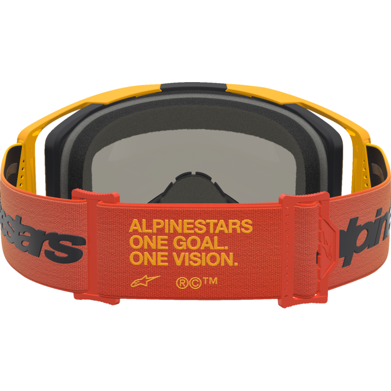 Alpinestars Vision 8 Goggles - Amber Fire Red/Black (Mirror Red Lens)