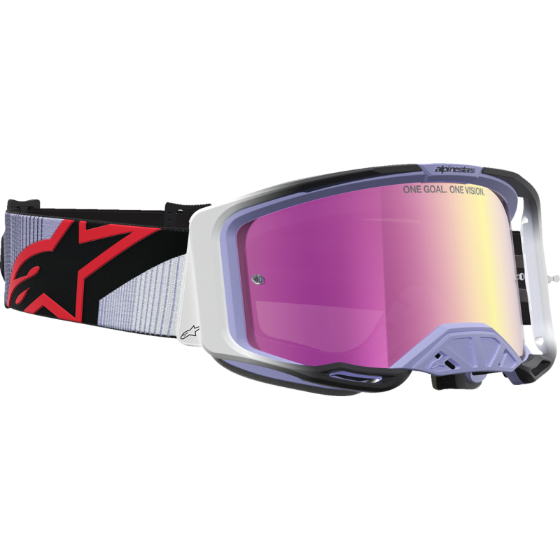 Alpinestars Vision 8 Goggles - Maven Lavender/Black (Mirror Pink Lens)