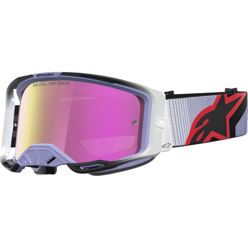 Alpinestars Vision 8 Goggles - Maven Lavender/Black (Mirror Pink Lens)