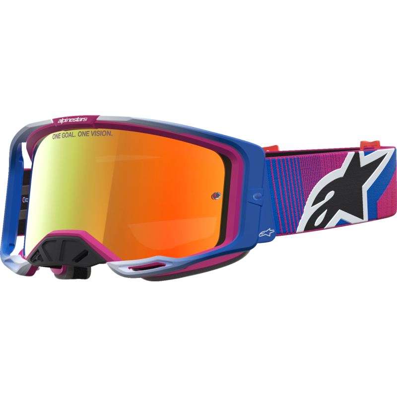 Alpinestars Vision 8 Goggles - Maven Fire Red/Black (Mirror Red Lens)