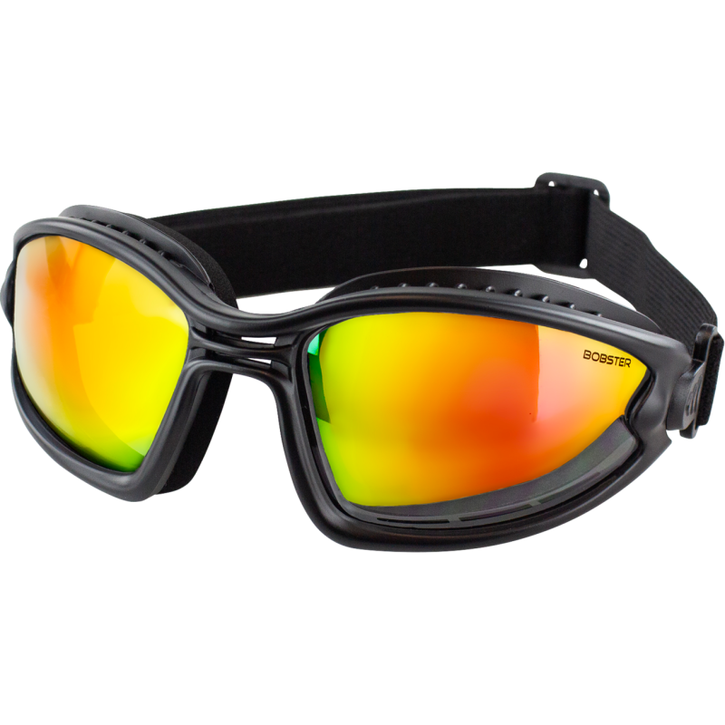 Bobster Ballast Convertible Sunglasses/Goggles - Black/Crimson w/ Red/Yellow Mirror