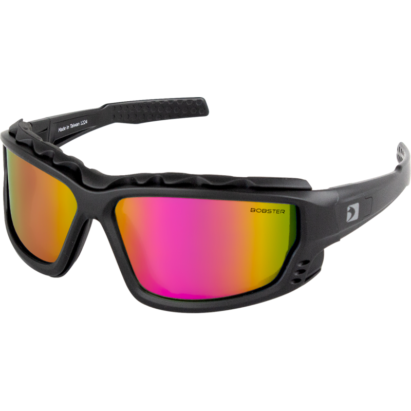 Bobster PCH Convertible Sunglasses/Goggles - Crimson/Pink/Yellow Mirror Lens