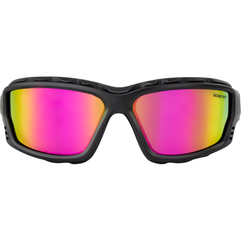 Bobster PCH Convertible Sunglasses/Goggles - Crimson/Pink/Yellow Mirror Lens