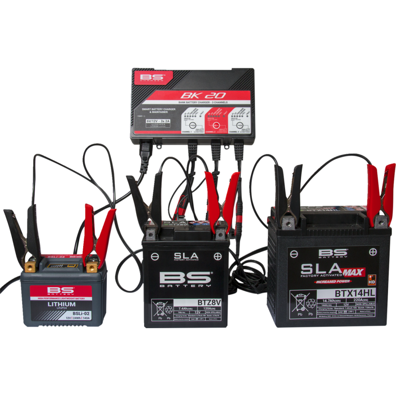 BS Battery BK 20 Smart Bank Battery Charger/Maintainer with Reconditioning Function