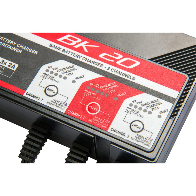 BS Battery BK 20 Smart Bank Battery Charger/Maintainer with Reconditioning Function