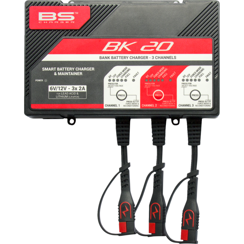 BS Battery BK 20 Smart Bank Battery Charger/Maintainer with Reconditioning Function