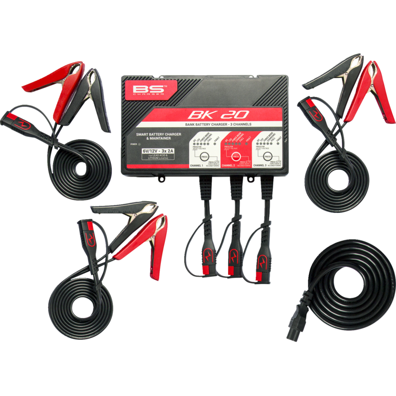 BS Battery BK 20 Smart Bank Battery Charger/Maintainer with Reconditioning Function