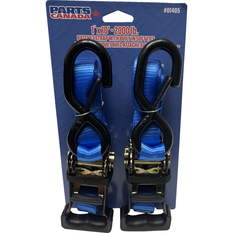 Parts Canada Erickson 2000-LB. Ratcheting Tie-Down Straps