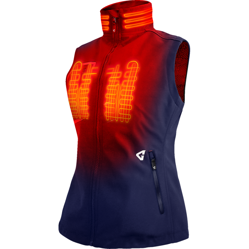 Gerbing Women's 7V Torrid Softshell Heated Vest 2.0, Navy, Size XL