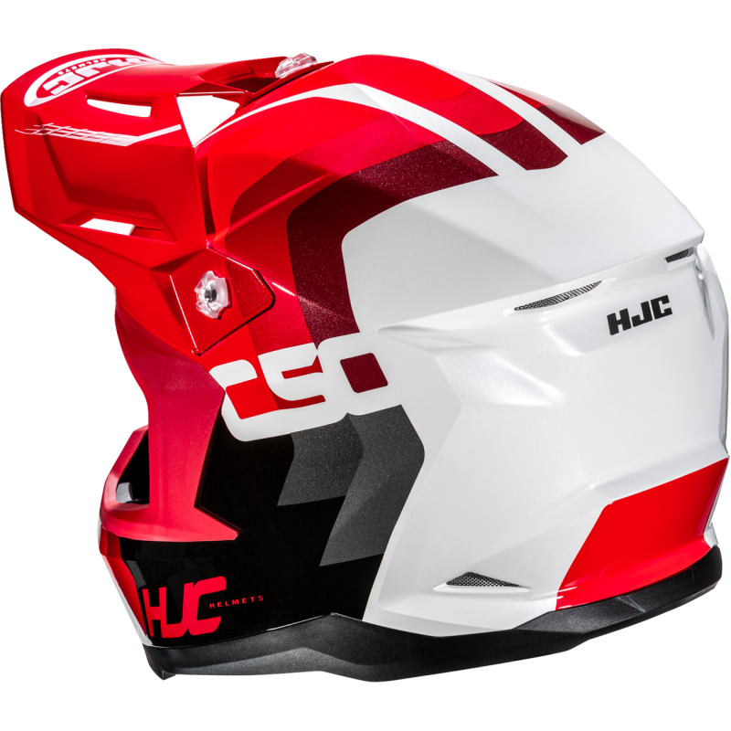 HJC C50 Primal Helmet - White/Red, Size XL