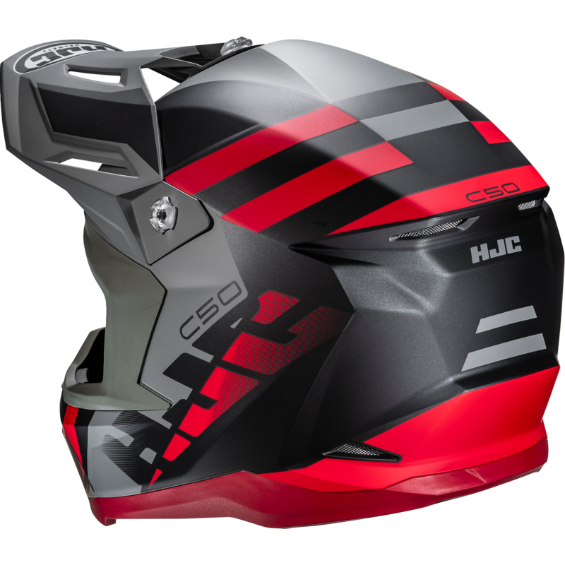 HJC C50 Mirage Helmet - Semi-Flat Black/Red - Size L