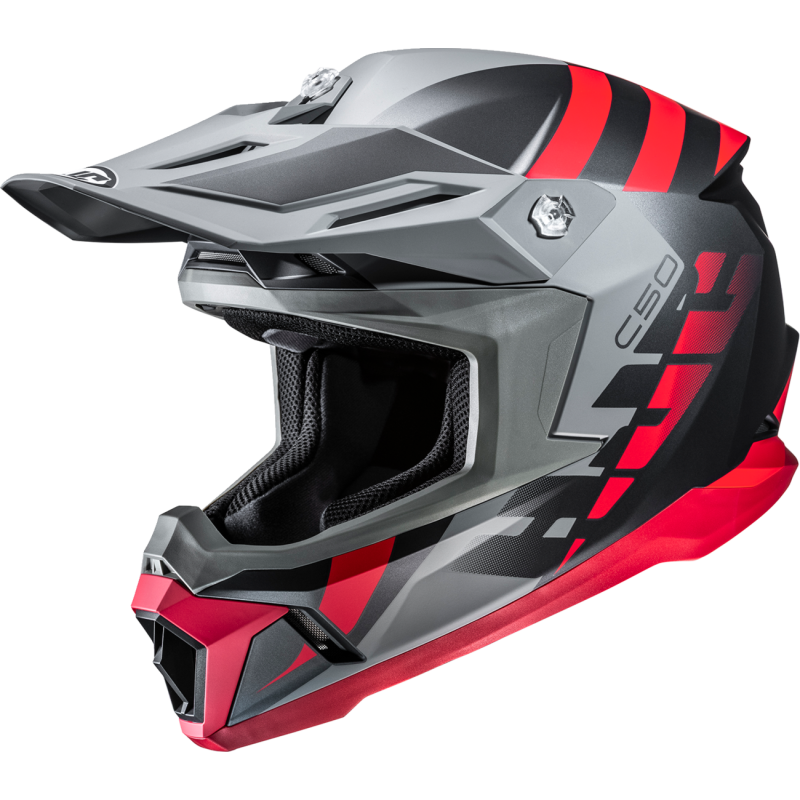 HJC C50 Mirage Helmet - Semi-Flat Black/Red - Size 2X