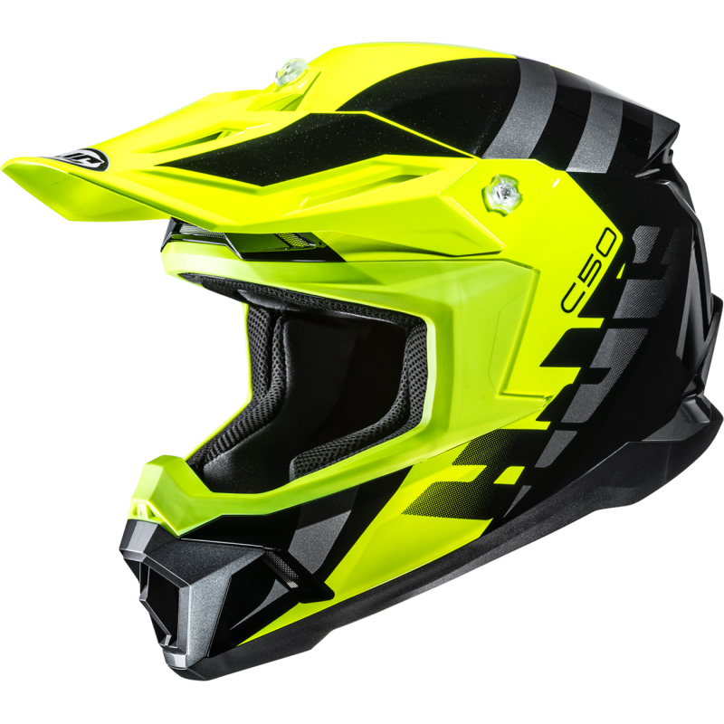 HJC C50 Mirage Helmet - Black/Hi-Viz - Size S