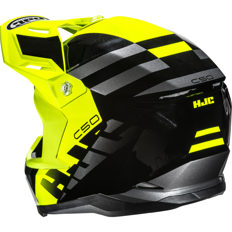 HJC C50 Mirage Helmet - Black/Hi-Viz - Size S