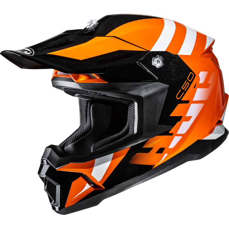 HJC C50 Mirage Helmet - Orange/Black - Size S