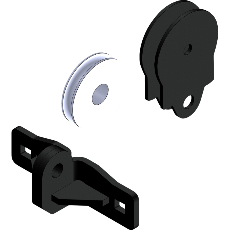 Quick plow pulley w/ steel cable