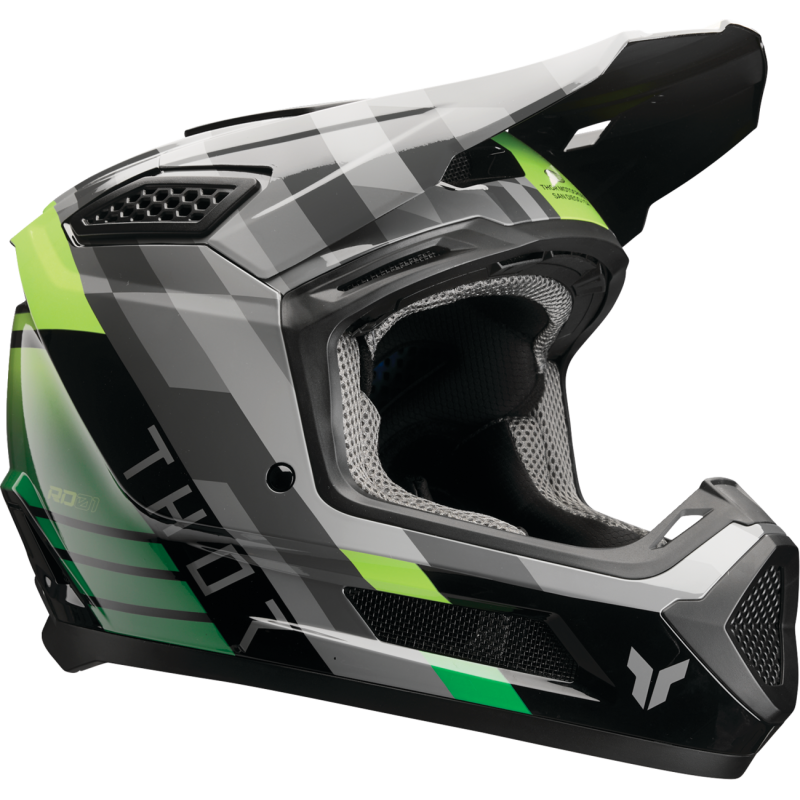 Thor Fleet Helmet - Camber - Black/Green - Size 2X