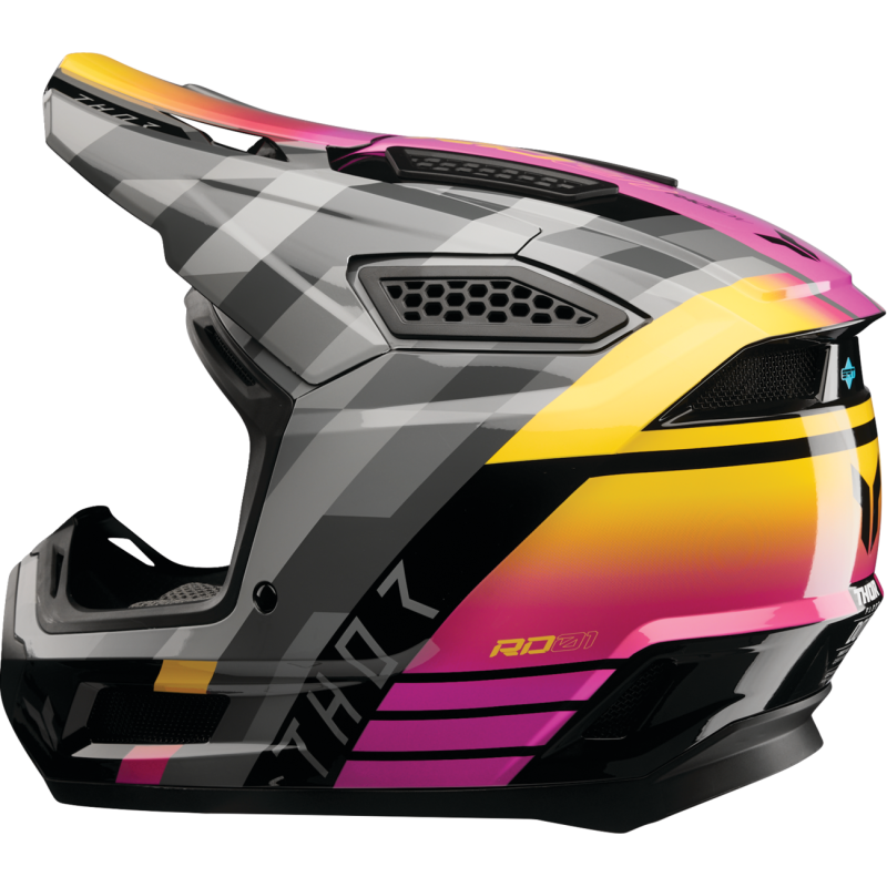 Thor Fleet Helmet - Camber - Black/Magenta - Size S