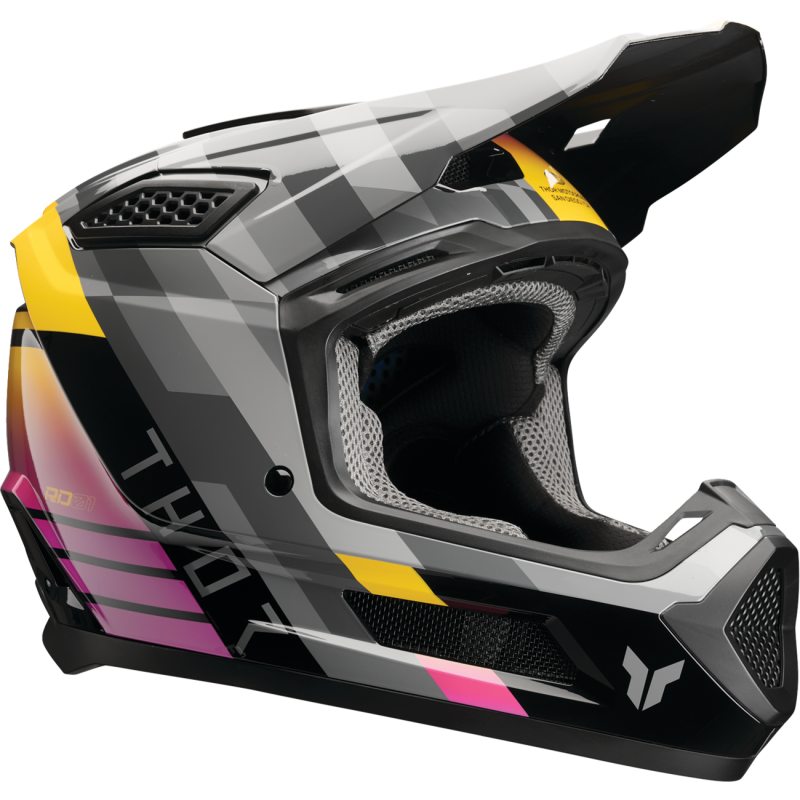 Thor Fleet Helmet - Camber - Black/Magenta - Size S