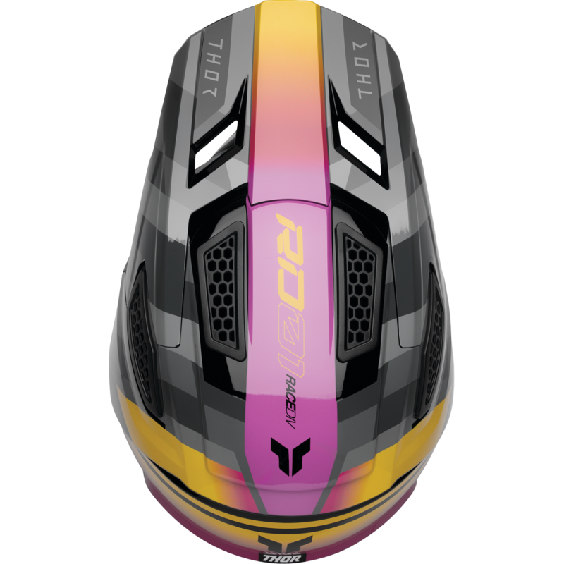 Thor Fleet Helmet - Camber - Black/Magenta - Size L