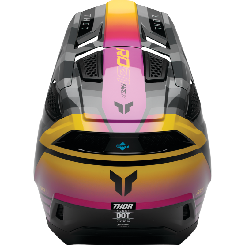 Thor Fleet Helmet - Camber - Black/Magenta - Size L