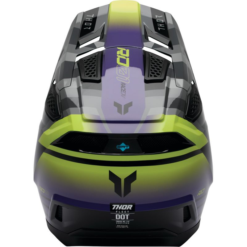 Thor Fleet Helmet - Camber - Black/Purple - Size S