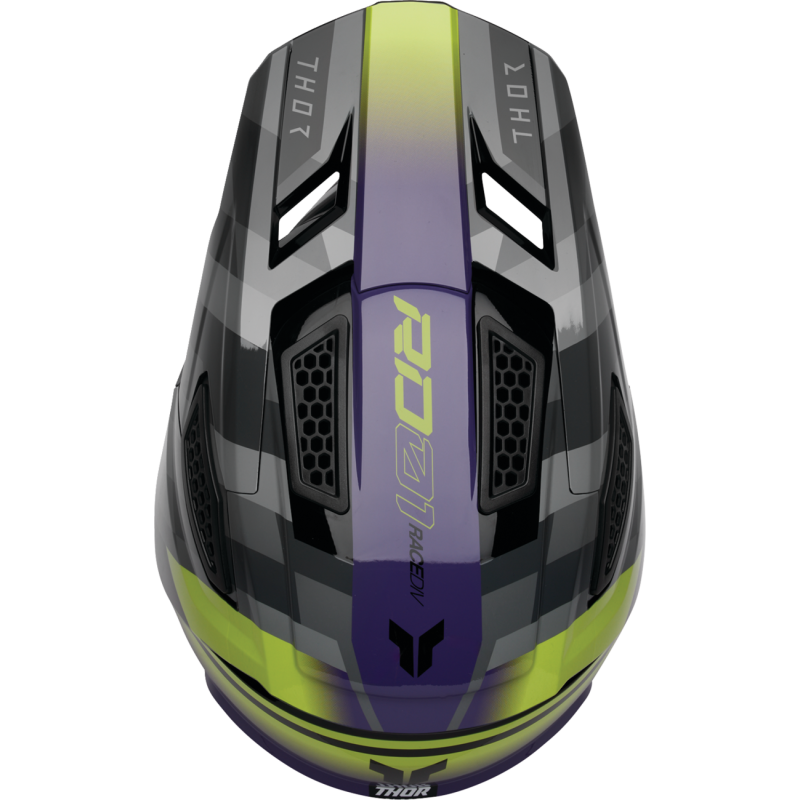Thor Fleet Helmet - Camber - Black/Purple - Size S