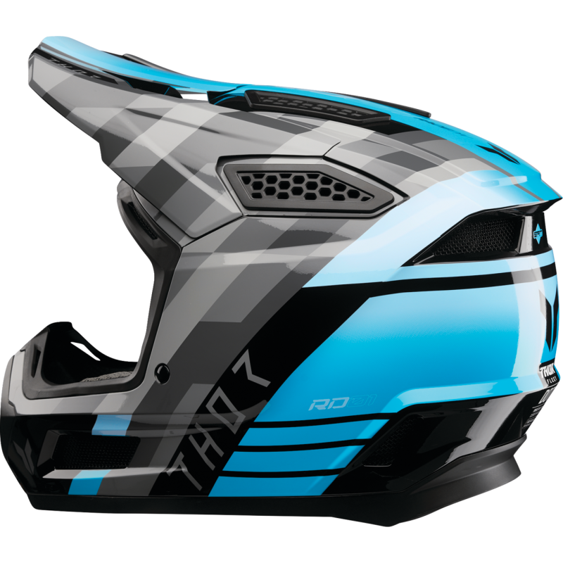 Thor Fleet Helmet - Camber - Black/Teal - Size S