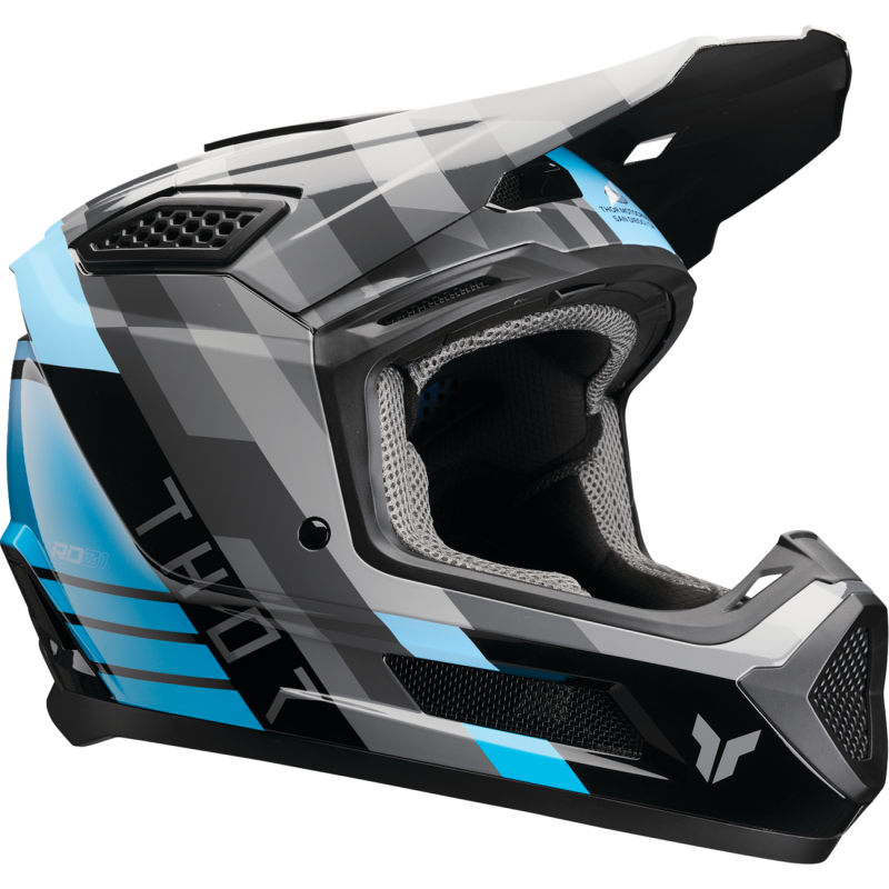 Thor Fleet Helmet - Camber - Black/Teal - Size S