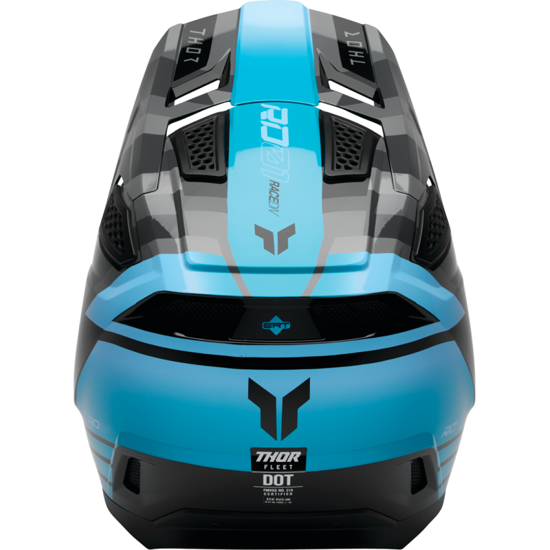 Thor Fleet Helmet - Camber - Black/Teal - Size S