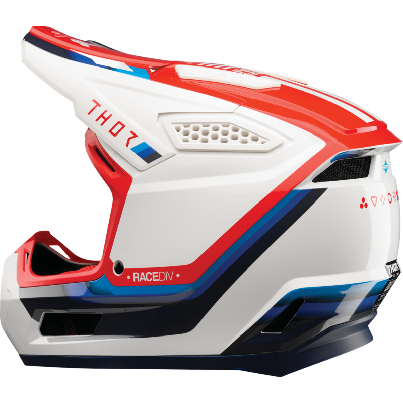 Thor Fleet Helmet - Defy - White/Blue/Red - Size S