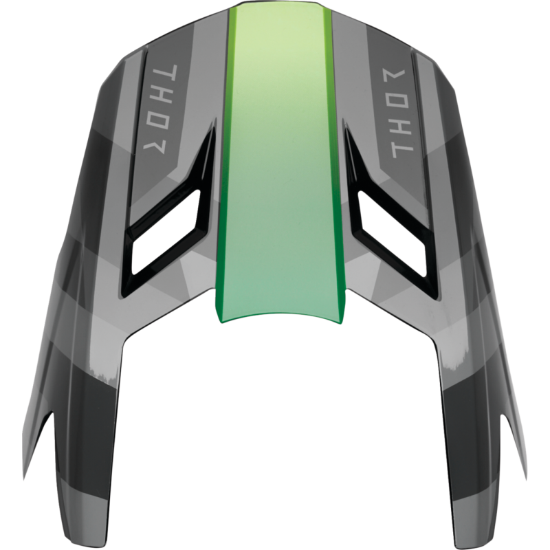 Thor Fleet Visor - Camber, Black/Green, Size L-2X