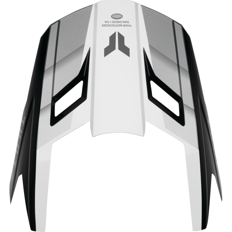 Thor Fleet Visor - Defy, Black/White, Size L-2X