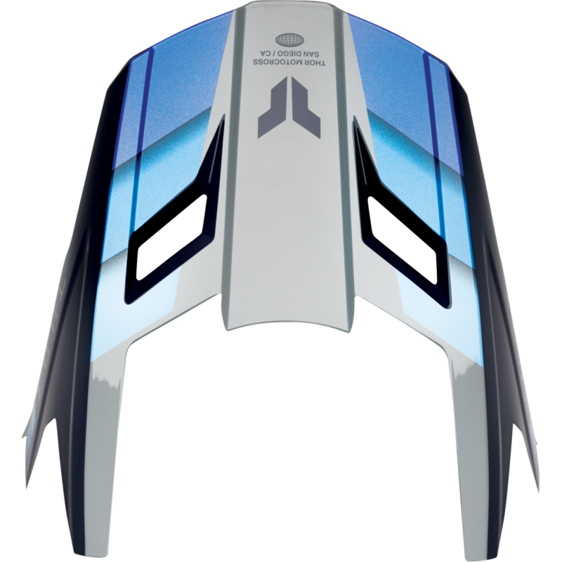 Thor Fleet Visor - Defy, Blue/Gray, Size L-2X