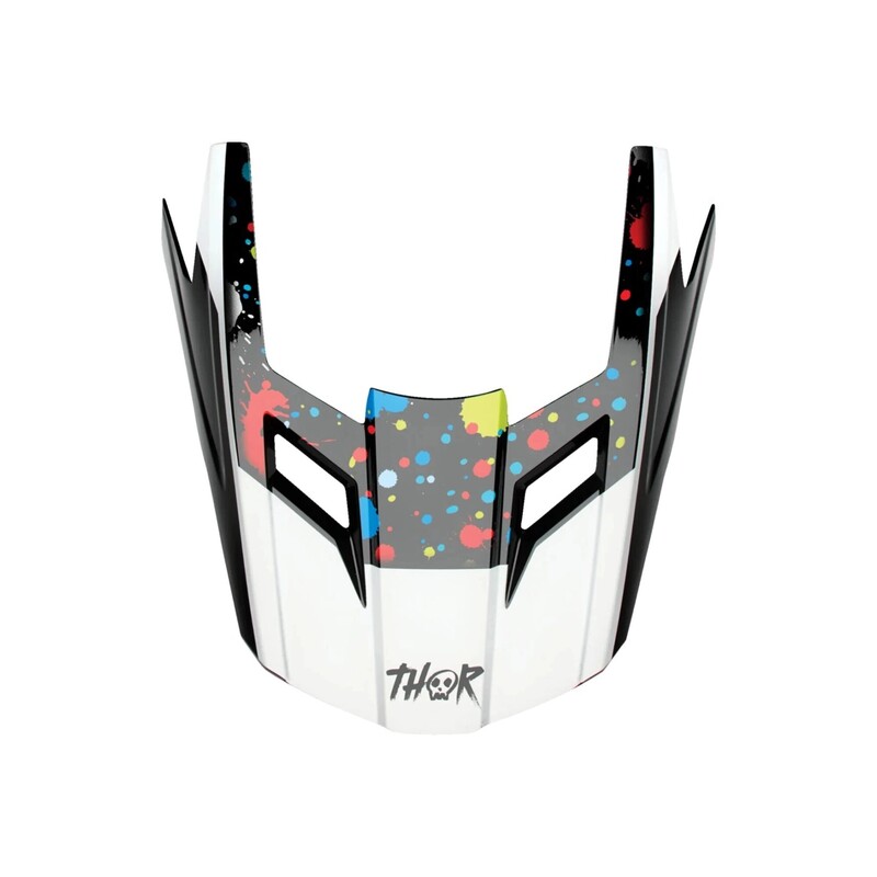 Thor Fleet Youth Visor - Splat, Black