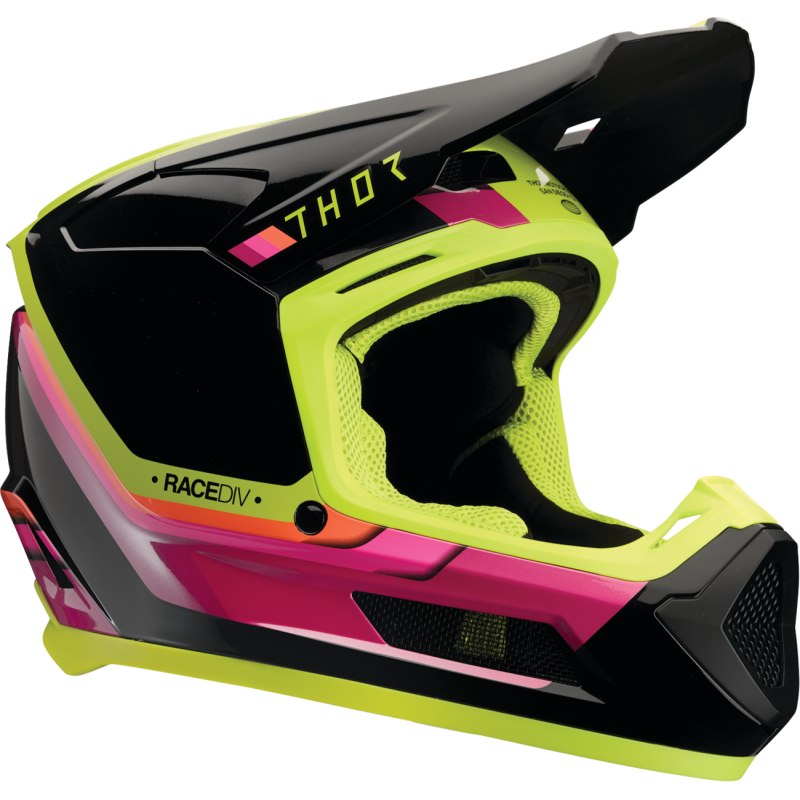 Thor Youth Fleet Helmet - Defy Black/Acid - Size M