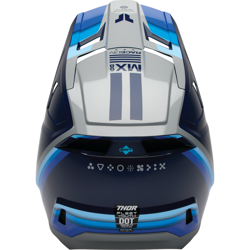 Thor Youth Fleet Helmet - Defy Blue/Gray - Size M