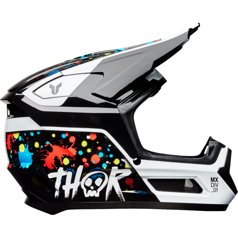 Thor Youth Fleet Helmet - Splat Black - Size M