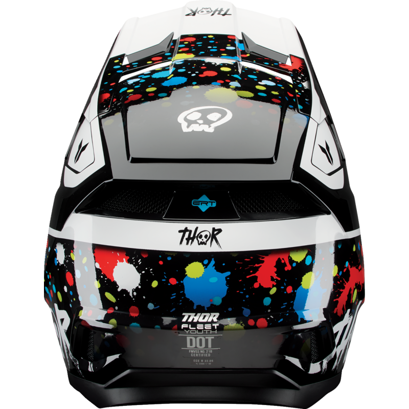 Thor Youth Fleet Helmet - Splat Black - Size M