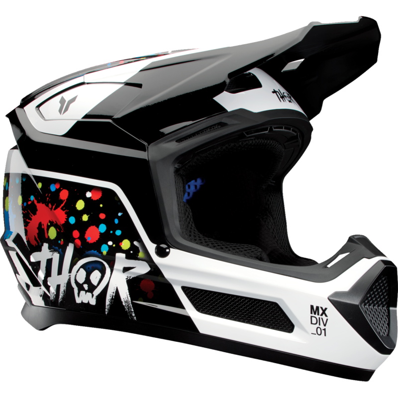 Thor Youth Fleet Helmet - Splat Black - Size L