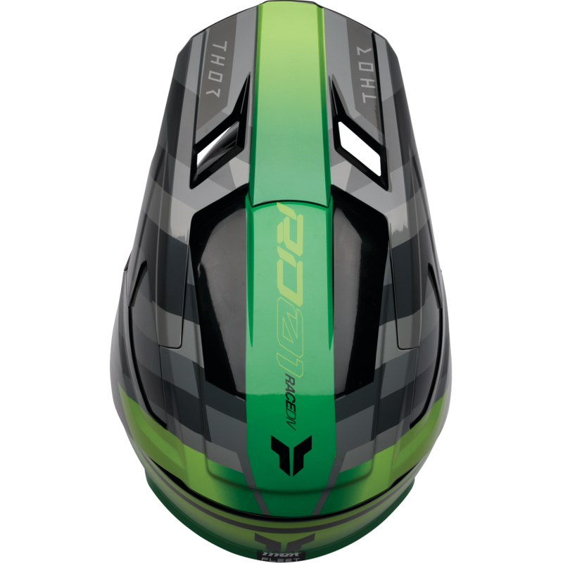 Thor Youth Fleet Helmet - Camber Black/Green - Size L