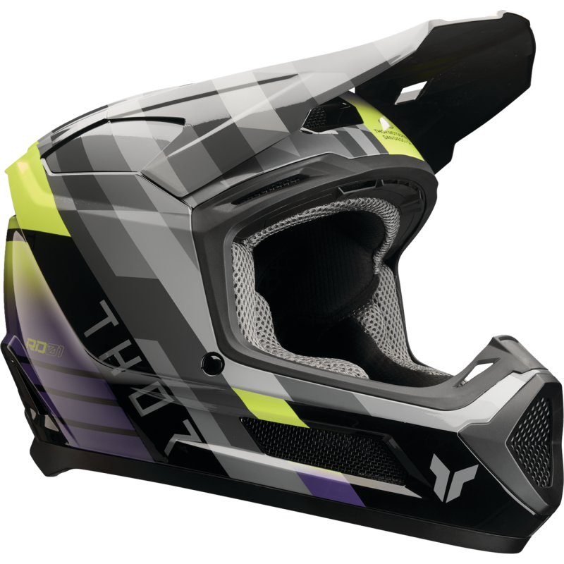Thor Youth Fleet Helmet - Camber Black/Purple - Size M