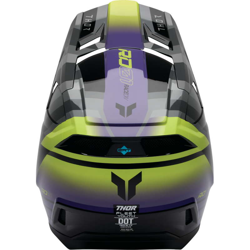 Thor Youth Fleet Helmet - Camber Black/Purple - Size L