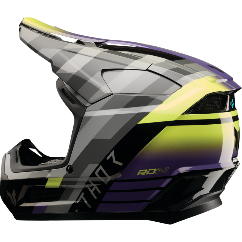 Thor Youth Fleet Helmet - Camber Black/Purple - Size L