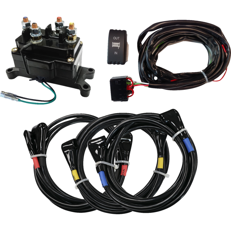 UTV 12V Wiring Kit w/ LED-lit Dash Rocker Switch and Harness