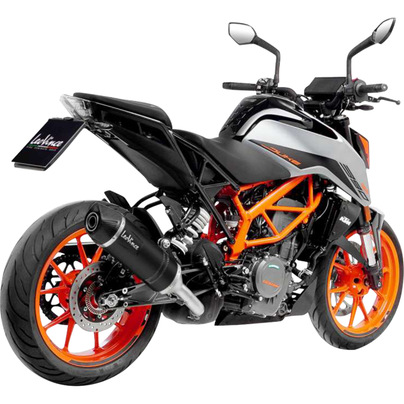 LV One EVO Slip-On, Black stainless steel, KTM 390 Duke 21-23