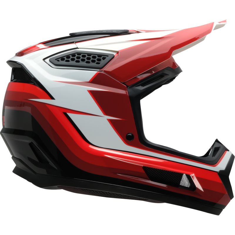 Z1R Dirt Maxx Helmet - Vortex - Red/White - Size XL