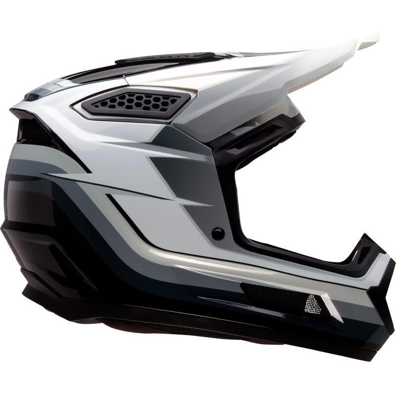Z1R Dirt Maxx Helmet - Vortex - Black/White/Gray - Size S
