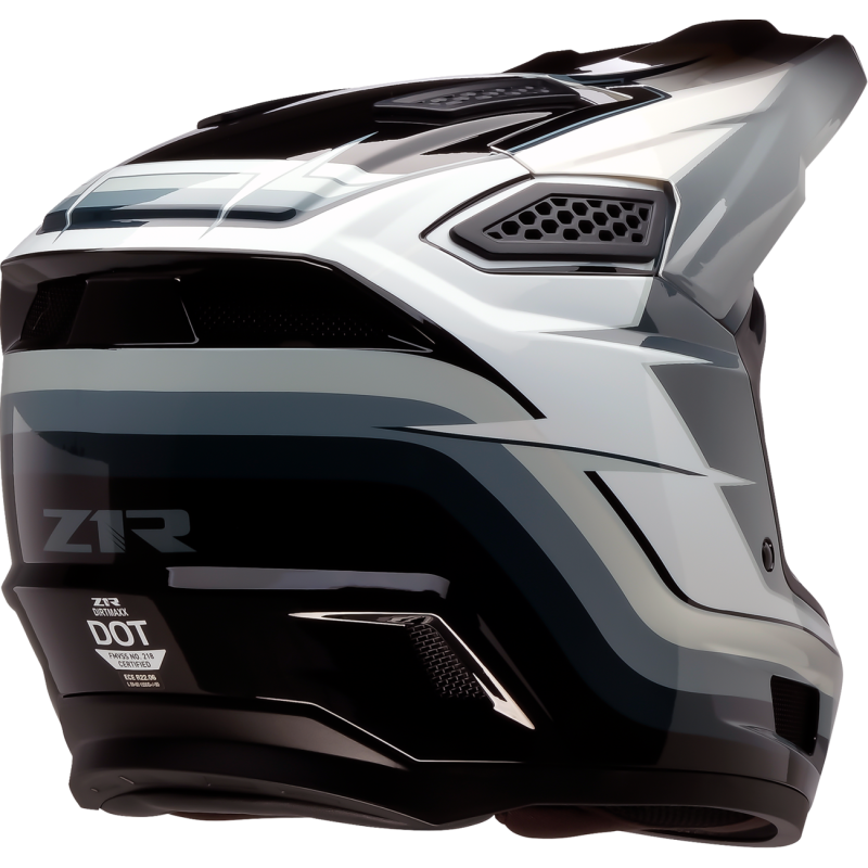 Z1R Dirt Maxx Helmet - Vortex - Black/White/Gray - Size S
