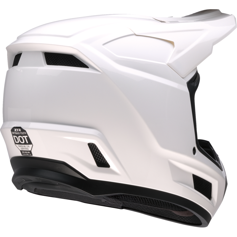 Z1R Dirt Maxx Youth Helmet - White - Size S